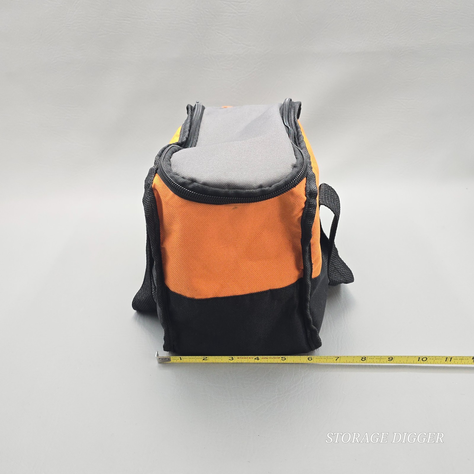 Ridgid Black Orange Heavy Duty Tool Storage Bag, Zip Closure, 11″ x 8″ x 6″