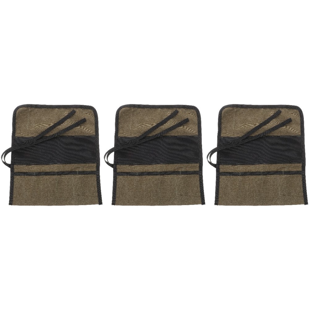 3 Count Woodworking Tool Bag Rolling up Multi-function Mechanic Organizer