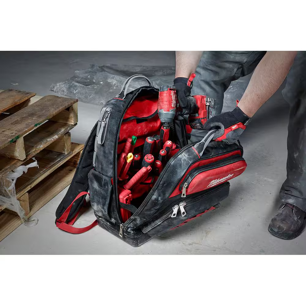 15 In. Ultimate Jobsite Backpack with Screwdriver Set and FASTBACK Utility Knife