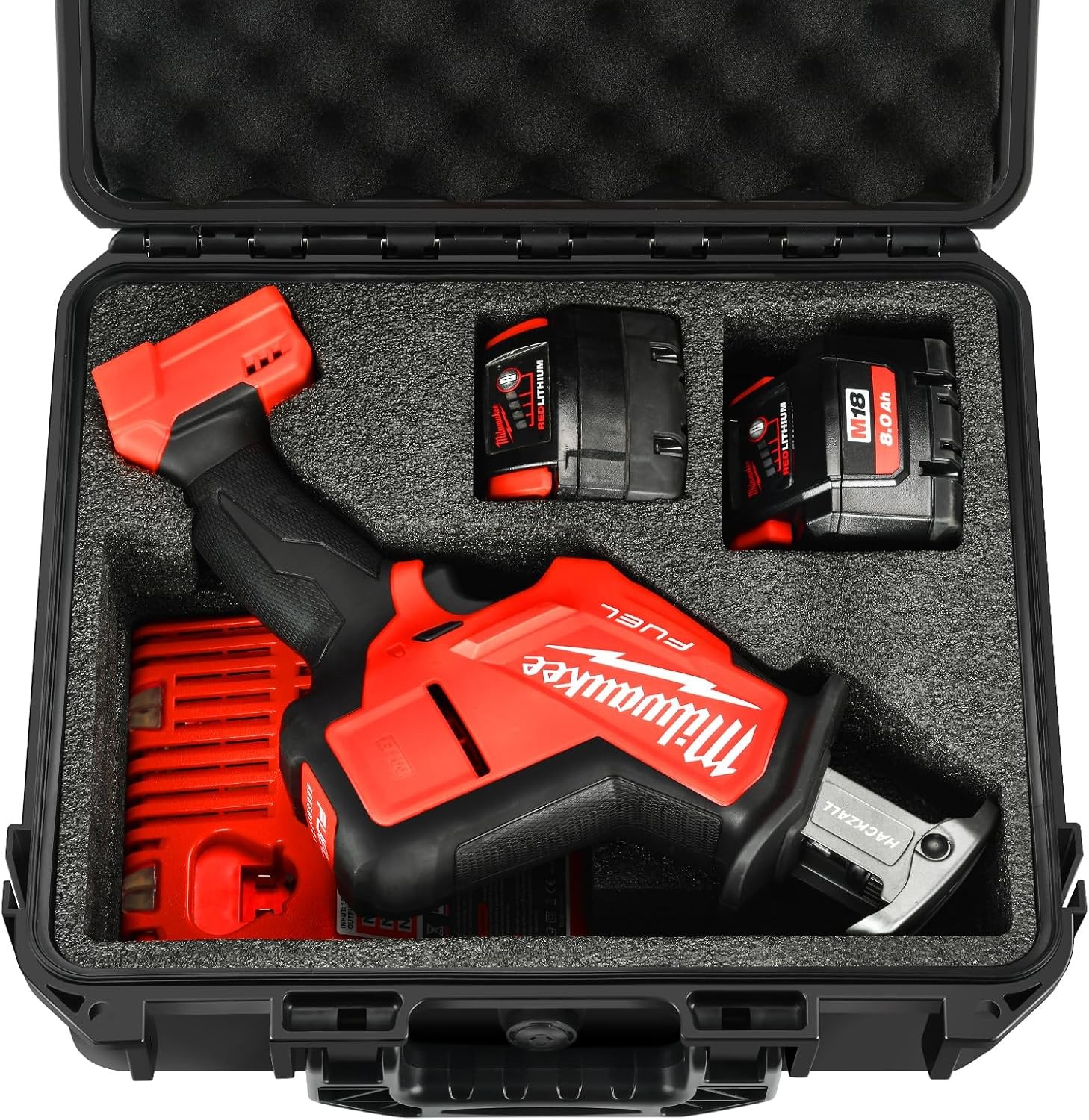 Milwaukee M18 Fuel Hackzall Saw 2719-20/2625-20 Case & Battery Charger Bag