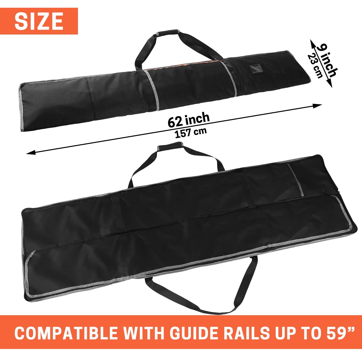 ZELARMAN Premium Guide Rail Bag, Double Side Track Saw Bag, Protective Carryi…
