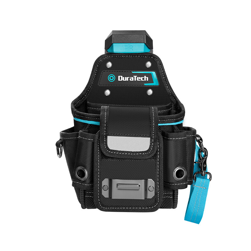 DuraTech Electrician Tool Pouch Expandable Belt Clip Pocket Quick Release Buckle