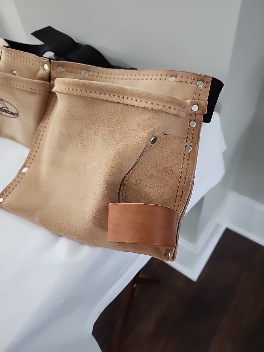 Rooster Suede Leather 3 Pocket Tool Belt Adjustable Mexico