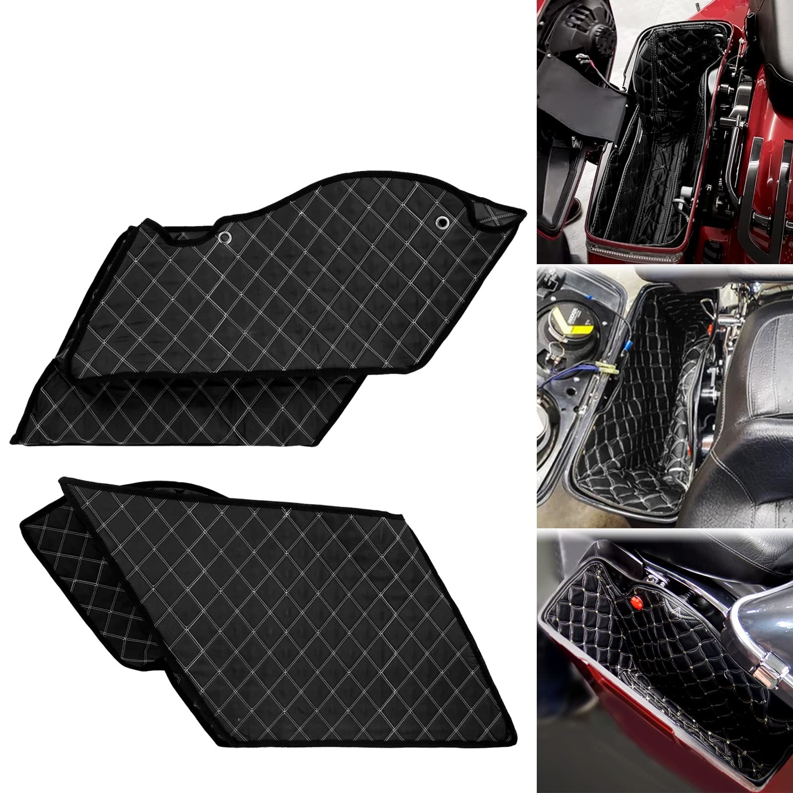 Motorcycle Saddlebag Liners 5 inch Stretched Bag Inserts Fits for Harley Tour…