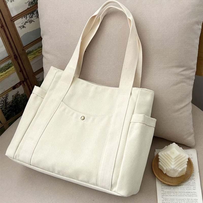 Large Canvas Tote Bag Women Work School College Book Shoulder Shopper Bag