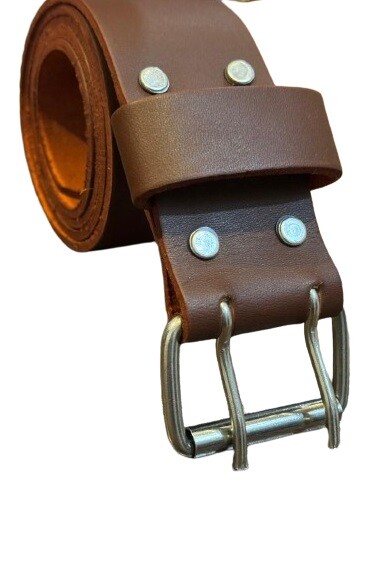 Genuine Leather One Piece Tool Working Heavy Duty Belt 2″ Wide & Waist 34” – 52”