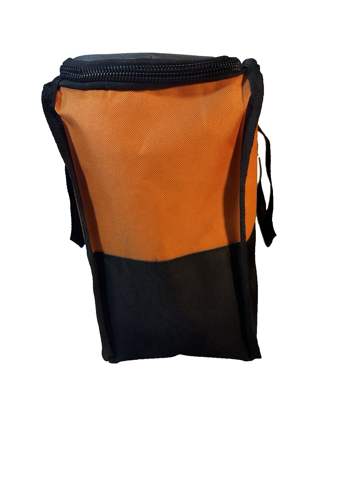 Ridgid Black Orange Large Nylon Canvas Tool Tote Bag 12 x 13 x 5” Zip Top New