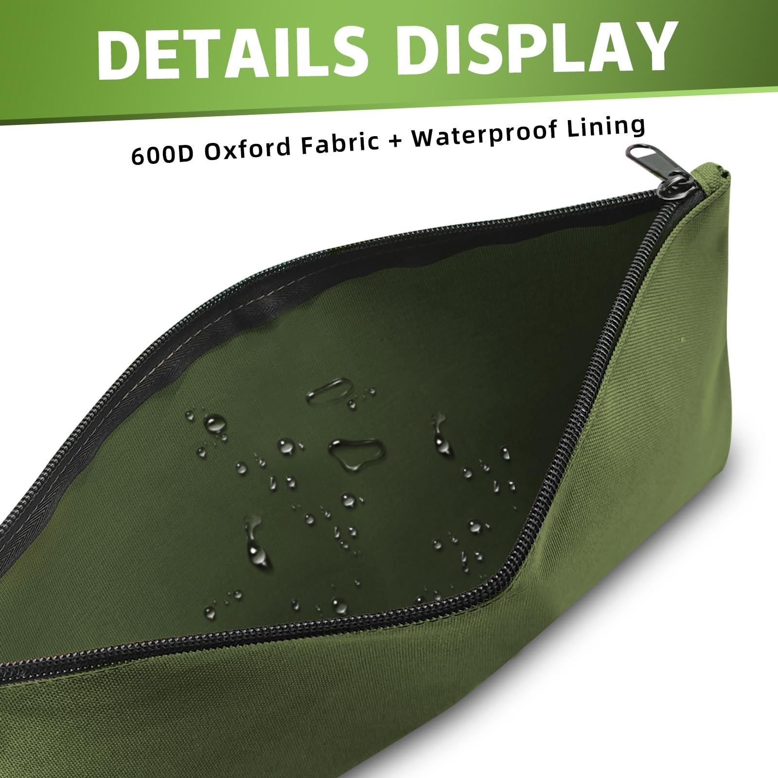 3 Pack Tool Pouch, Premium Small Tool Bag, Multipurpose Zipper Pouches
