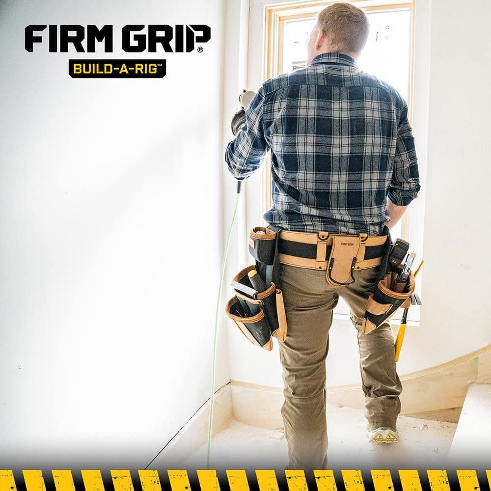 FIRM GRIP Build-A-Rig Padded Leather Tool Belt Size Large/XLarge