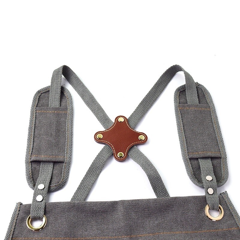 Denim Canvas Apron Adjustable Strap Work Apron For Wood Craft Man Artisan Garden