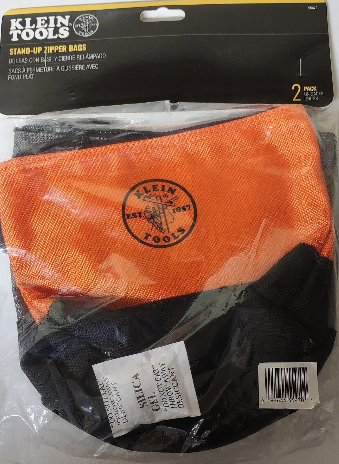 Klein Tools 2 Pack 9 in. Stand-Up Zipper Tool Bag New in Package