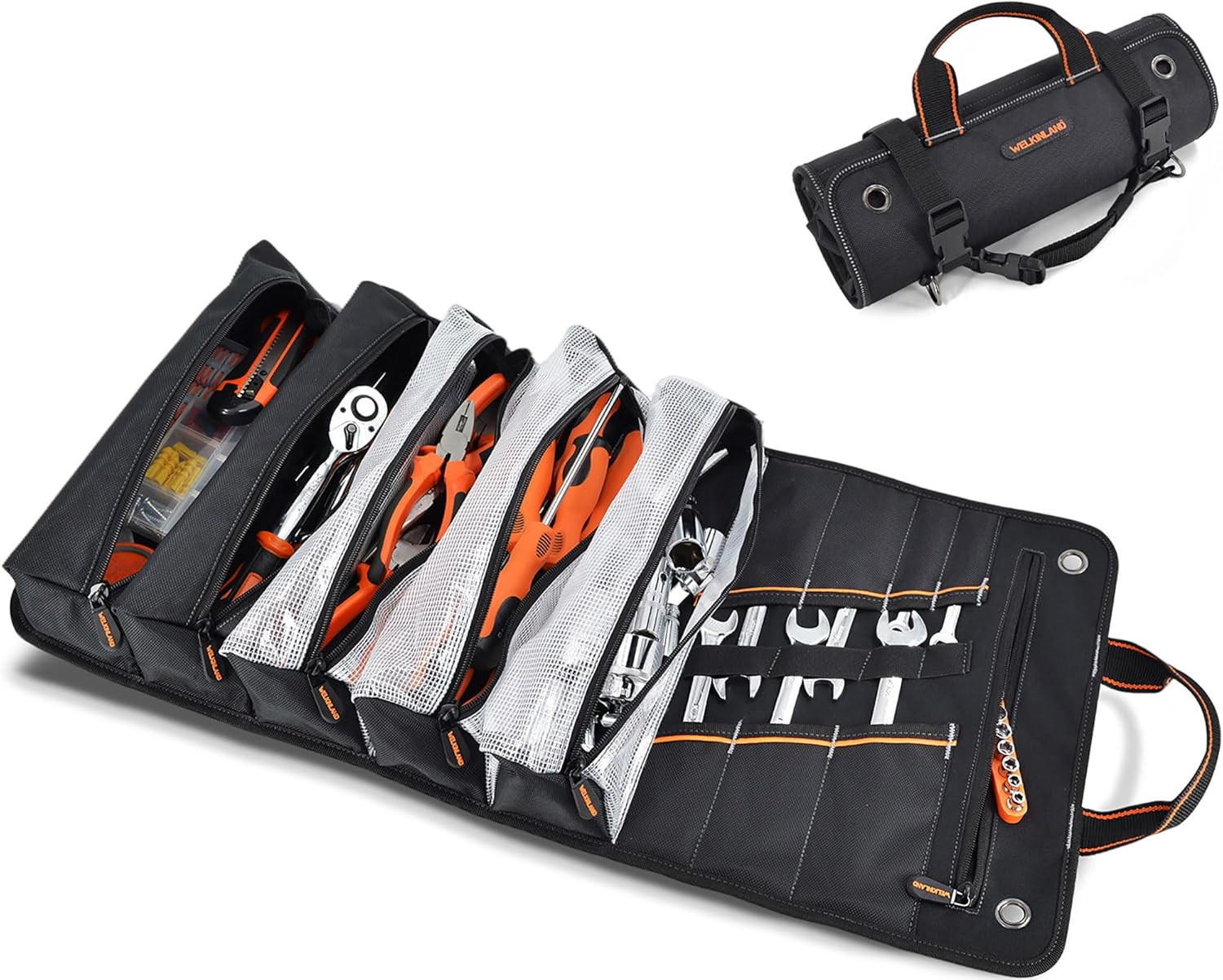 Durable Tool Roll & Pouches for Organized Storage and Easy Access