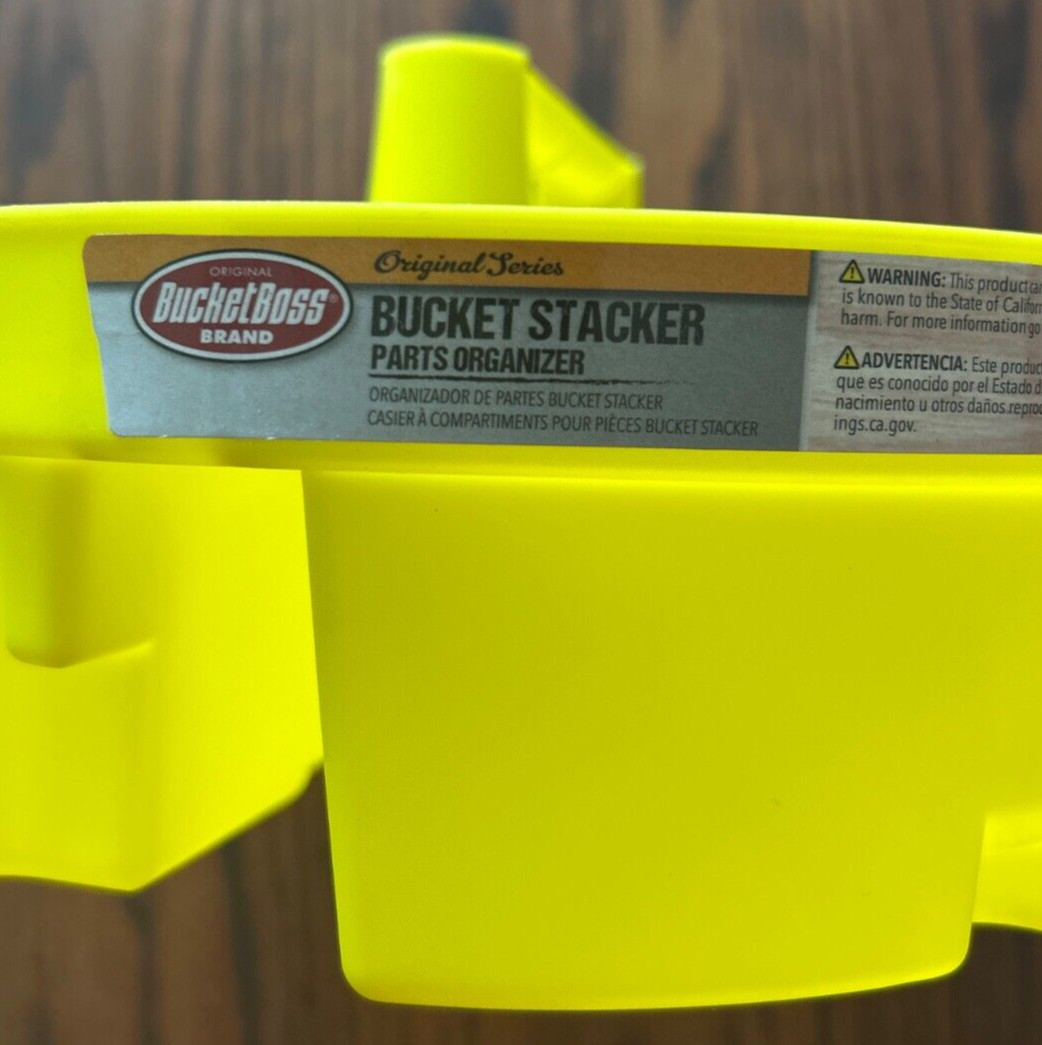 Bucket Boss 15051 Bucket Stacker Small Parts Organizer, Fits inside 5-Gal Bucket