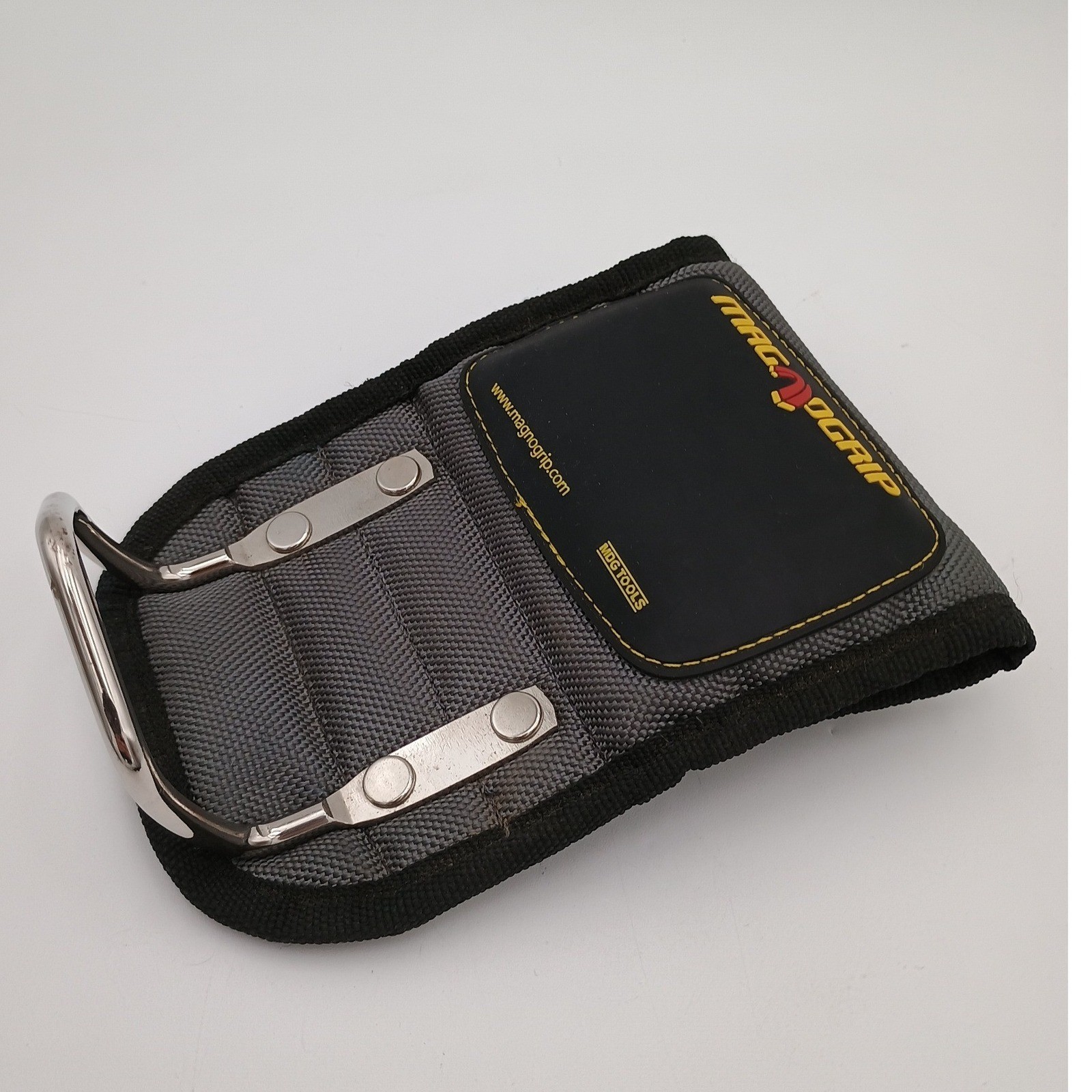 MagnoGrip Pro Magnetic Hammer Holster Ballistic Polyester Tool Belt Holder Gray