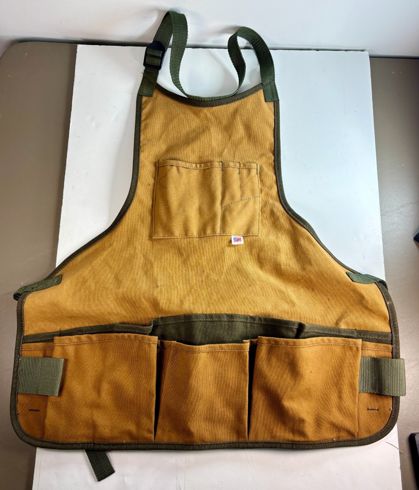 Portable Products USA Heavy Duty Canvas Tool Apron Carpenter Shop Work Pockets