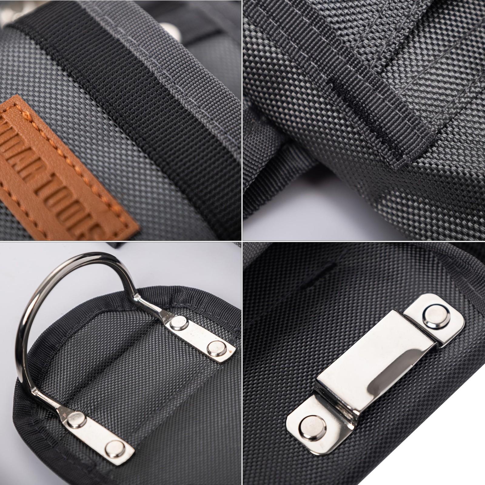 VIDAR TOOLS Tool Belt,12 Pockets Belts for Men, Heavy One Size, Grey