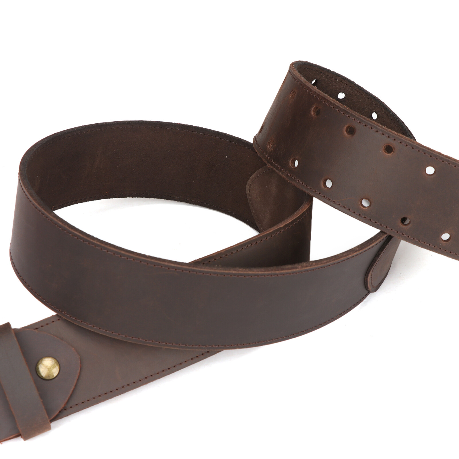 Tourbon Men Leather 2″ Wide Workshop Heavy Duty Tool Belt Removable Buckle Strap