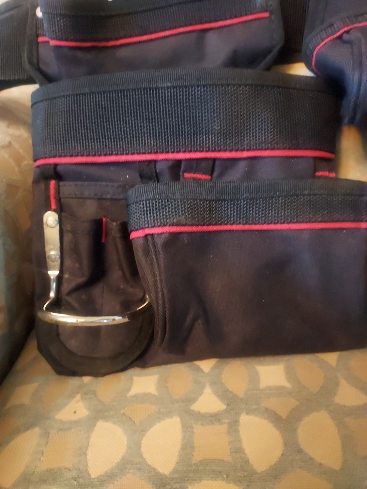 Hyper Tough Carpenter Rig, Padded Tool Belt, Carpenter Belt, Black