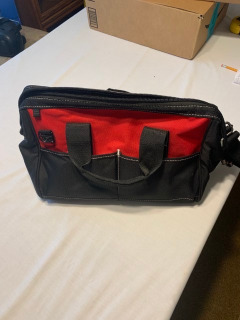 Husky 9″ x10″ x 17″ – Heavy Duty Canvas Tool Organizer Bag – In Mint Condition