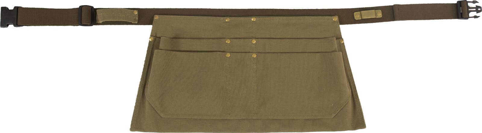 Rothco Olive Canvas Waist Work Apron Woodwork Tool Waist Apron With Six Pouches