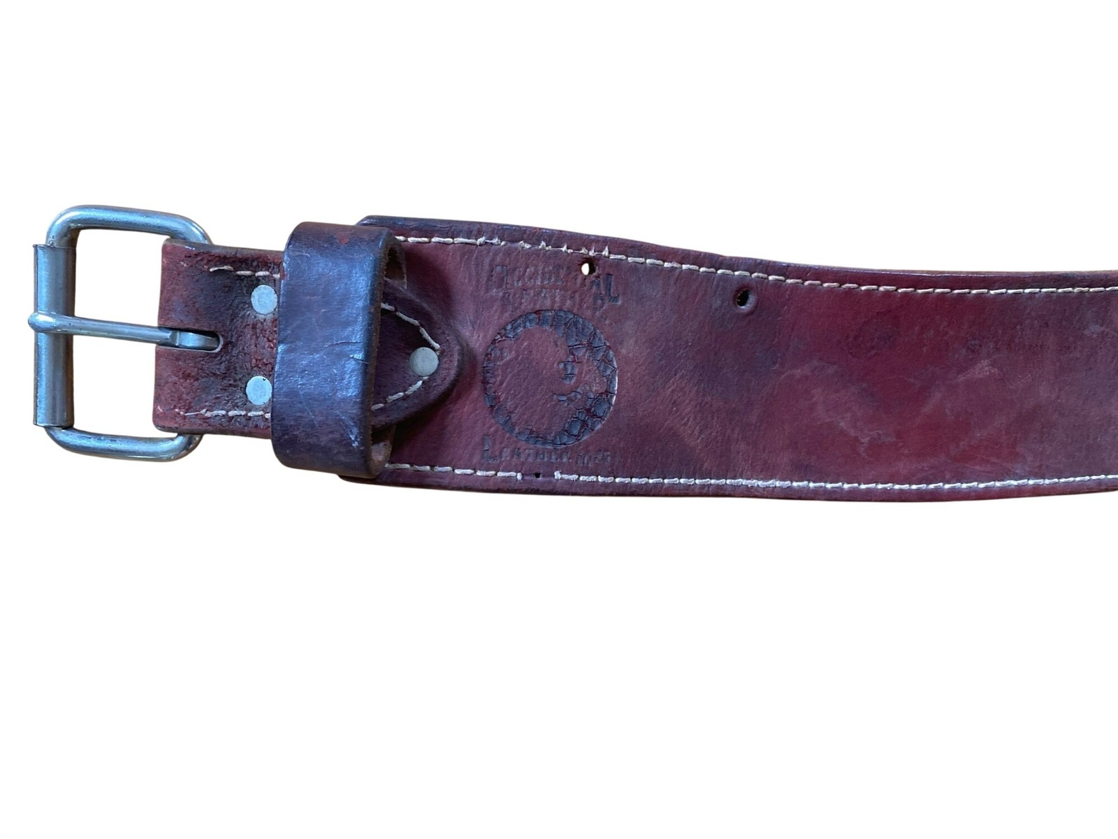 Vintage Occidental Leather 3″ Ranger Work Belt Heavy-Duty Brown Leather 39-32″