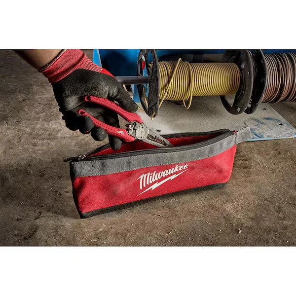 Milwaukee 14 in., 8 in. and 6 in. Multi-Size Zipper Tool Bags in Red (3-Pack)