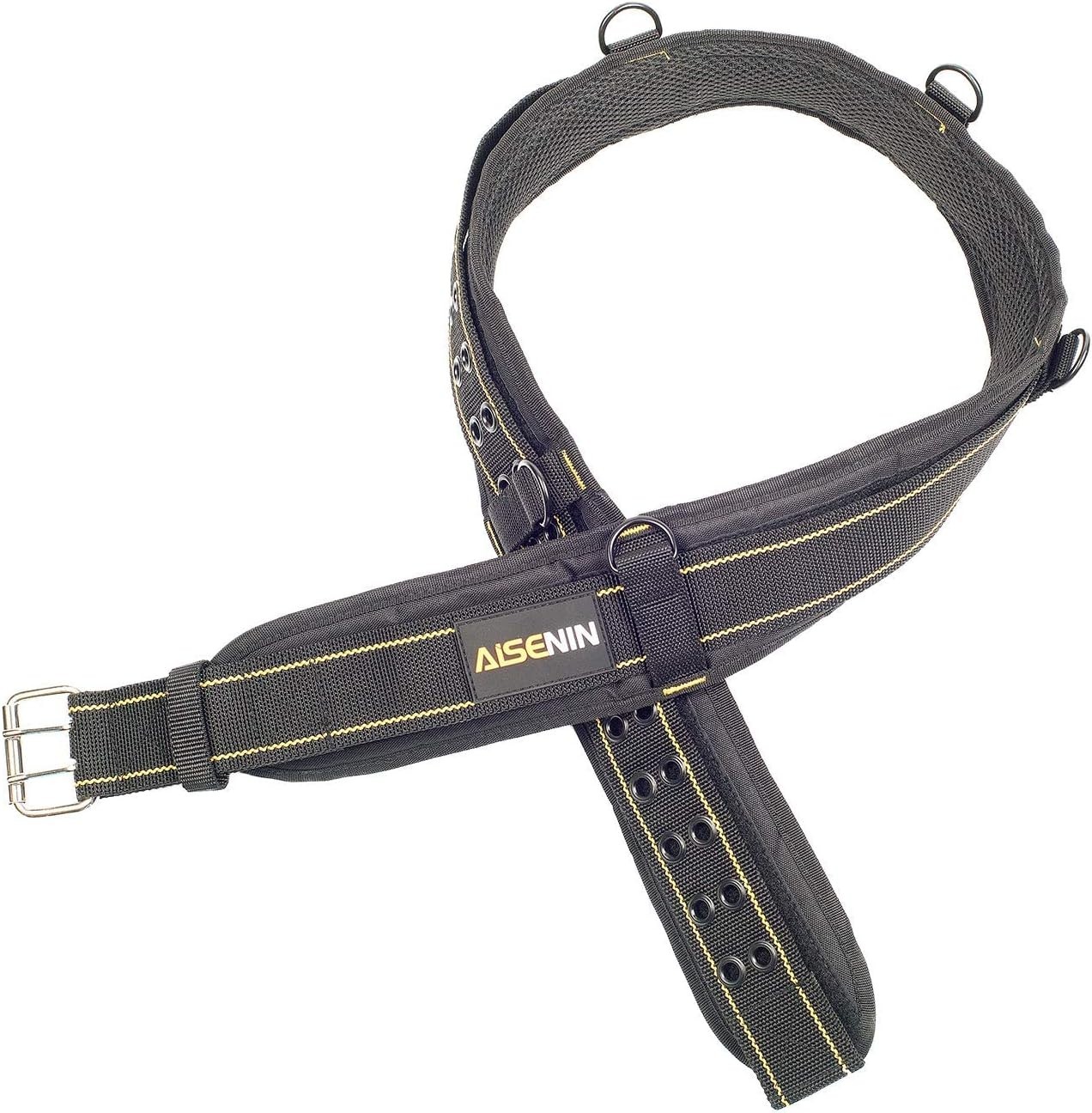 Ergonomic Yellow & Black Heavy-Duty Tool Belt – Maximum Comfort for All-Day Use