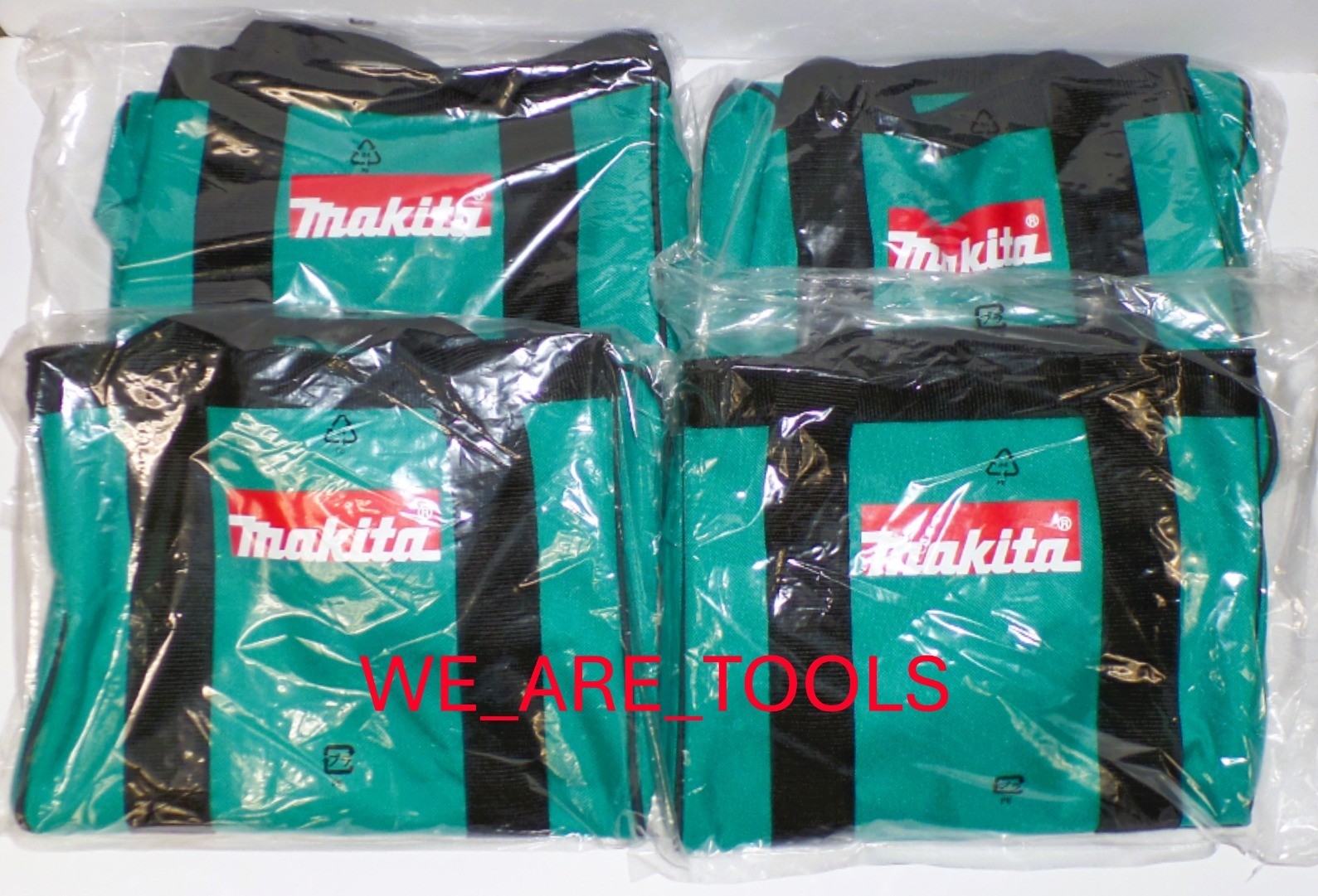 (4) Makita Blue 11″x 9″ x 11″ Tool Bags / Case For 18V Drill, Grinder, Saw Volt
