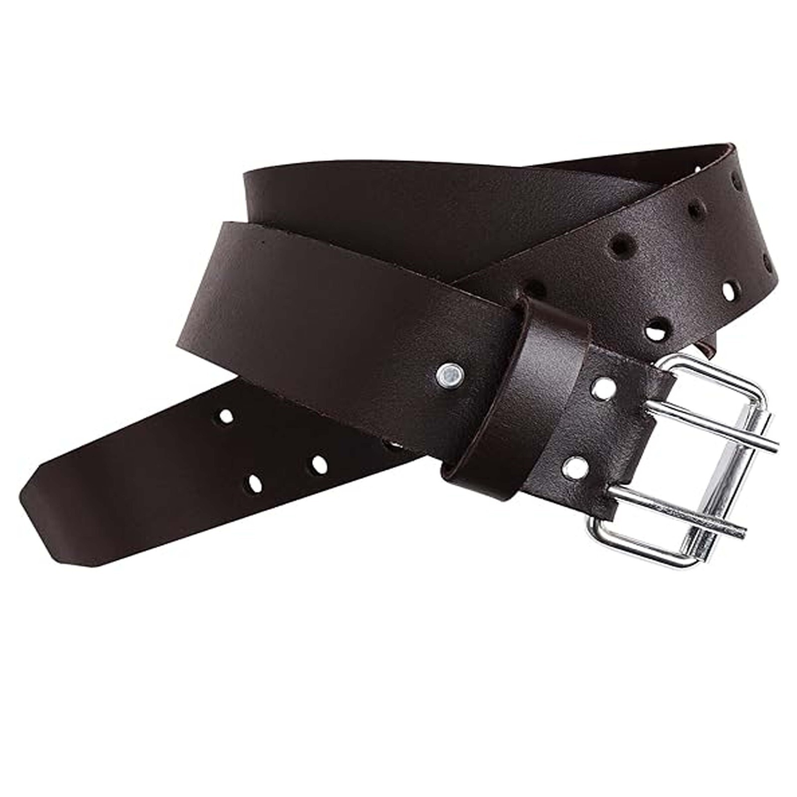 2″ Wide Heavy Duty Top Grain Leather Tool Belt – Perfect for Construction Work