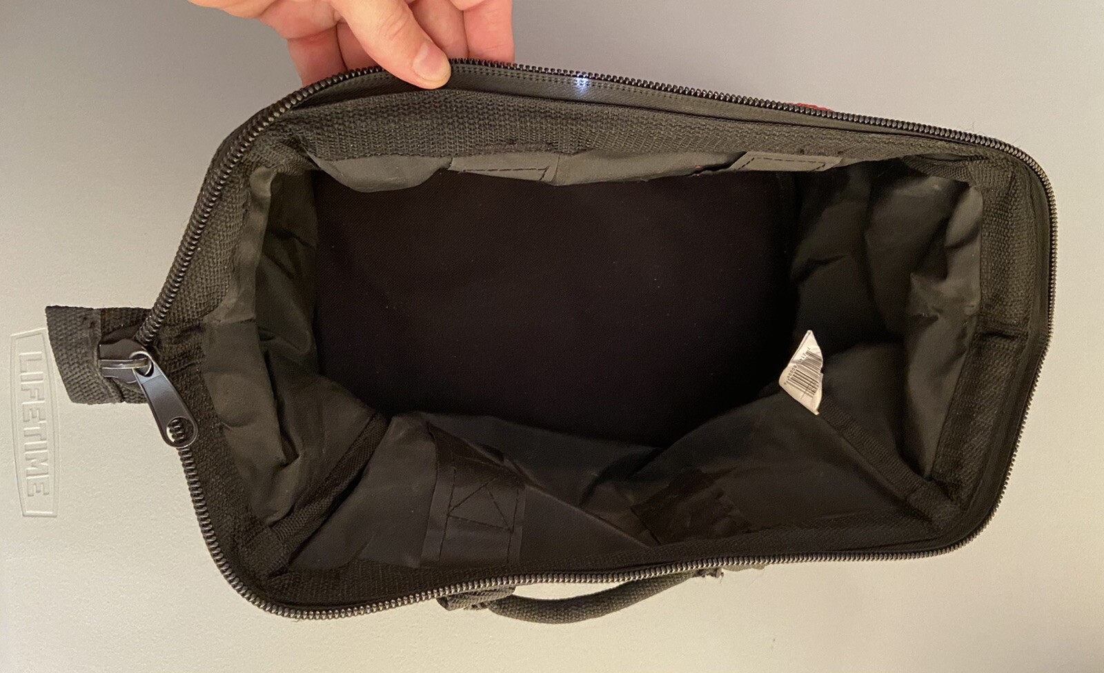 Authentic Craftsman 6-Pocket Reinforced Canvas Polyester Wide Tool Bag #37537