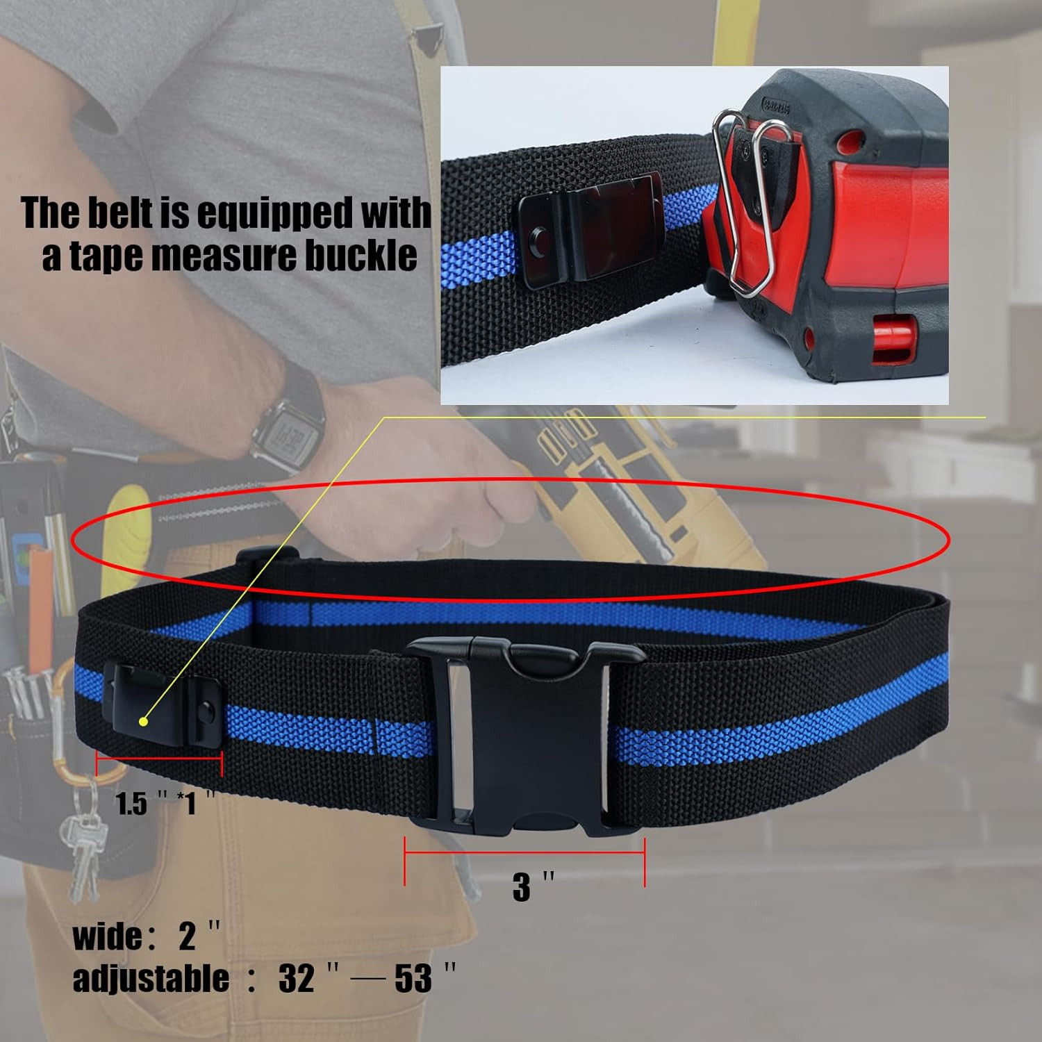 3-In-1 Left-Handed Drill Holster Set with Tool Belt and Magnetic Wristband, Cord