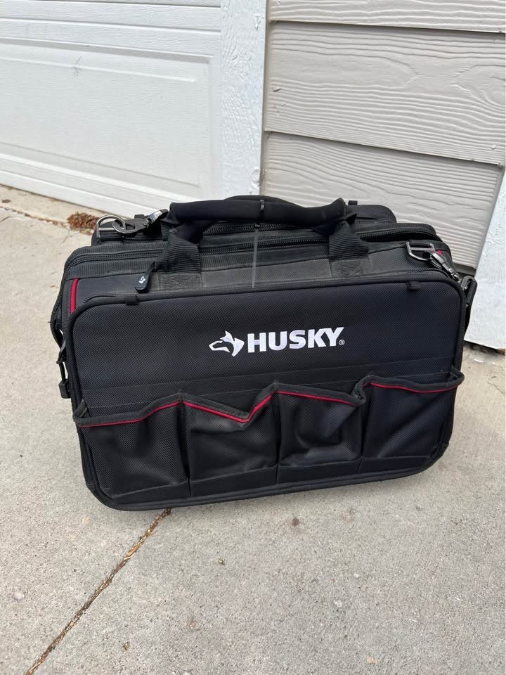 Husky Heavy Duty Tool Bag Black Contractor Painting
