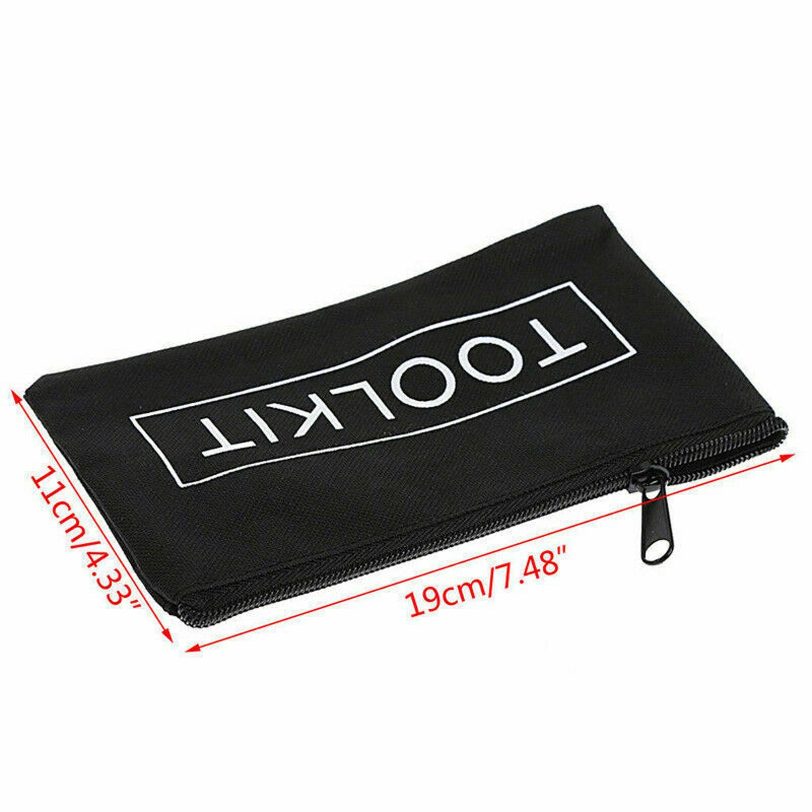 2Pack Lightweight Waterproof Oxford Cloth 600D Zipper Tools Pouch Storage Bag