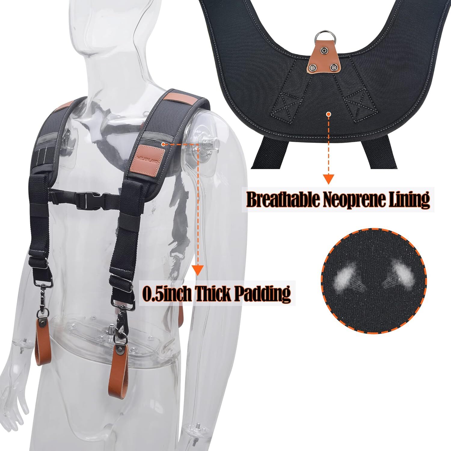 WELKINLAND Heavy Duty Leather Tool Belt Sling, Leather Tool Pouch Sling