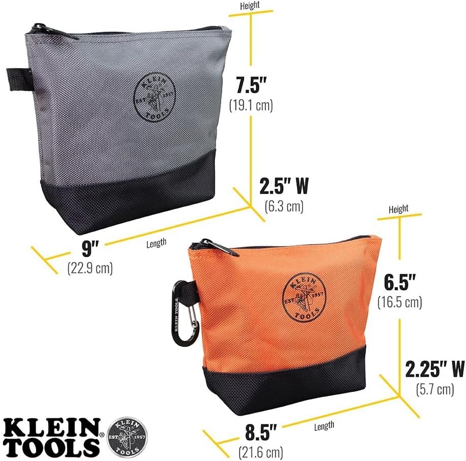 Professional 2-Pack Utility Bags: 1680D Ballistic Fabric – Tool Organization