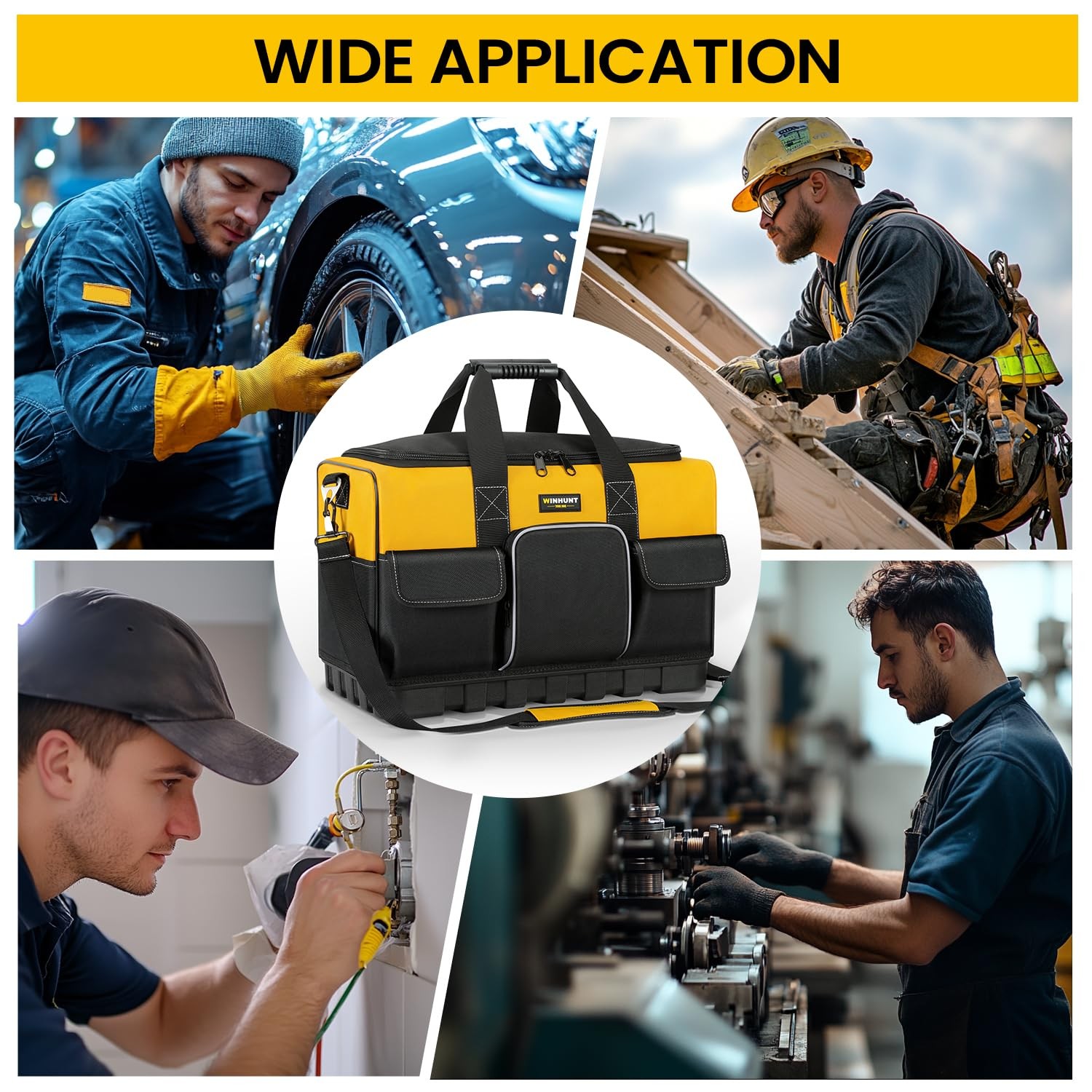 Tool Bag, 16-inch Tool Organisers, 600 Denier Large Tool Bag for Home DIY & E…