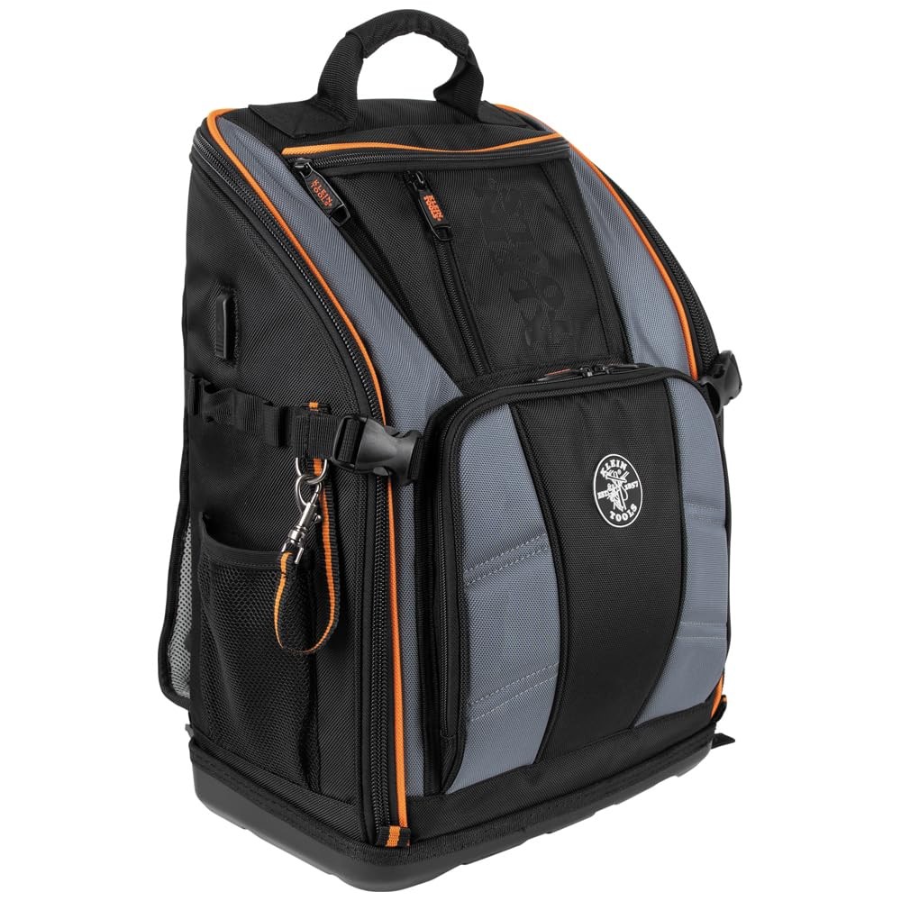 62482 Tool Backpack, ToolStation Pro HeavyDuty Organizer with 27 Pockets, Lar…
