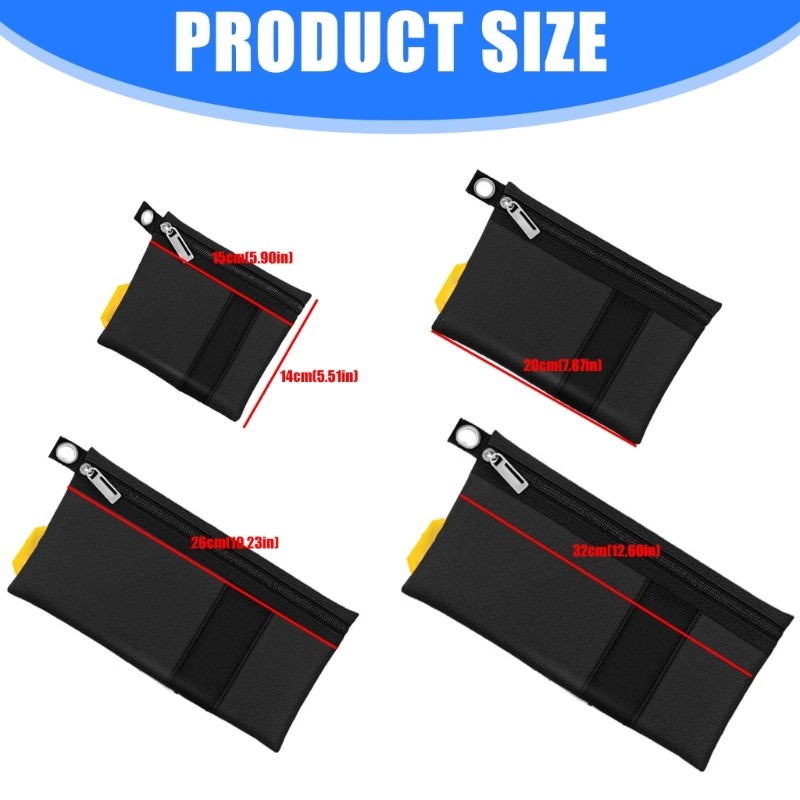 Tear Resistant Tool Bag Portable Pouch With Comfort Grip Handle For Mechanics