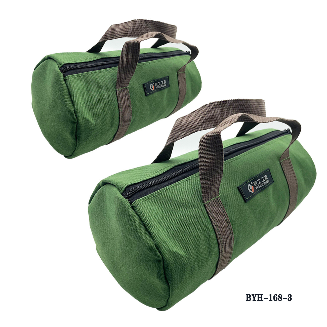 Heavy Duty Canvas Tool Bag with Metal Zipper Muti-Purpose Portable Waterproof