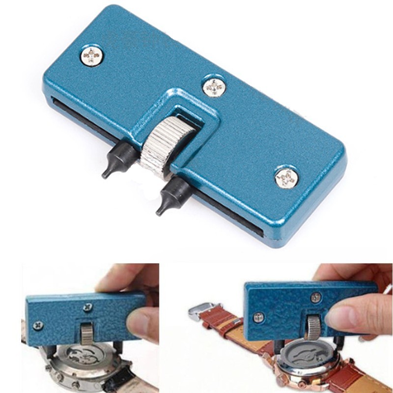 Adjustable Watch Back Case Opener Wrench Tool for Battery Replacement Repair Kit