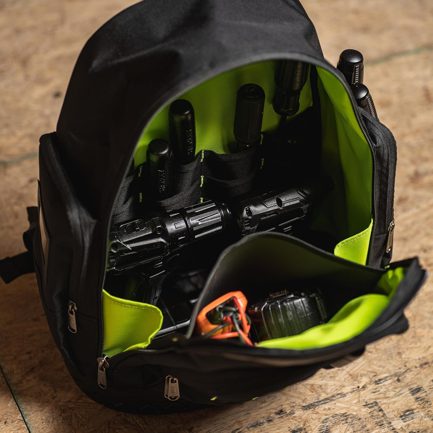 AWP Extreme Tool Backpack, Rugged Polyester Jobsite Backpack with Waterproof Mol