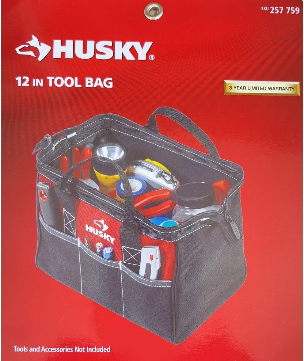 12 Inch Contractors Multi-Purpose Water-Resistant Tool Bag