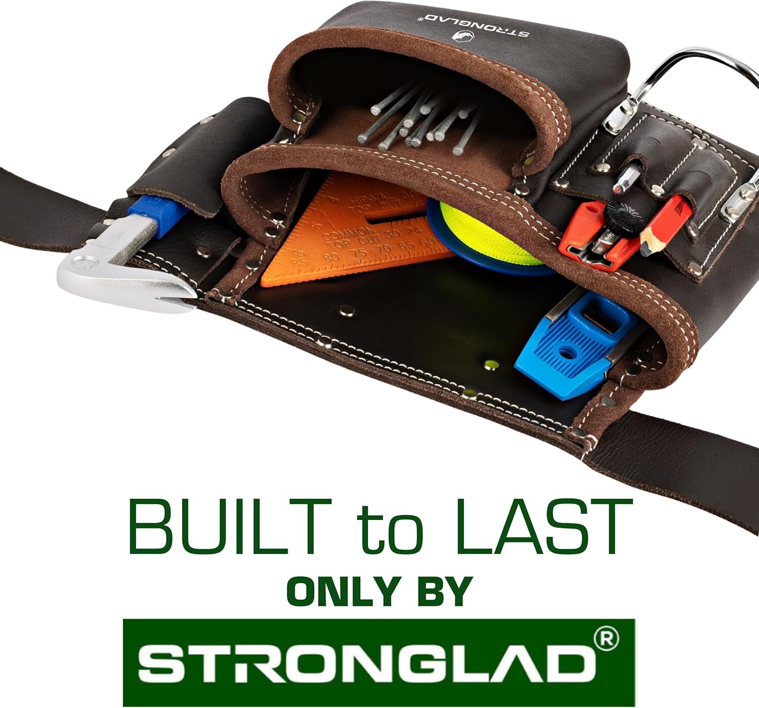 Adjustable Carpenter Leather Tool Belt Construction Electrician Tool Pouch Bag