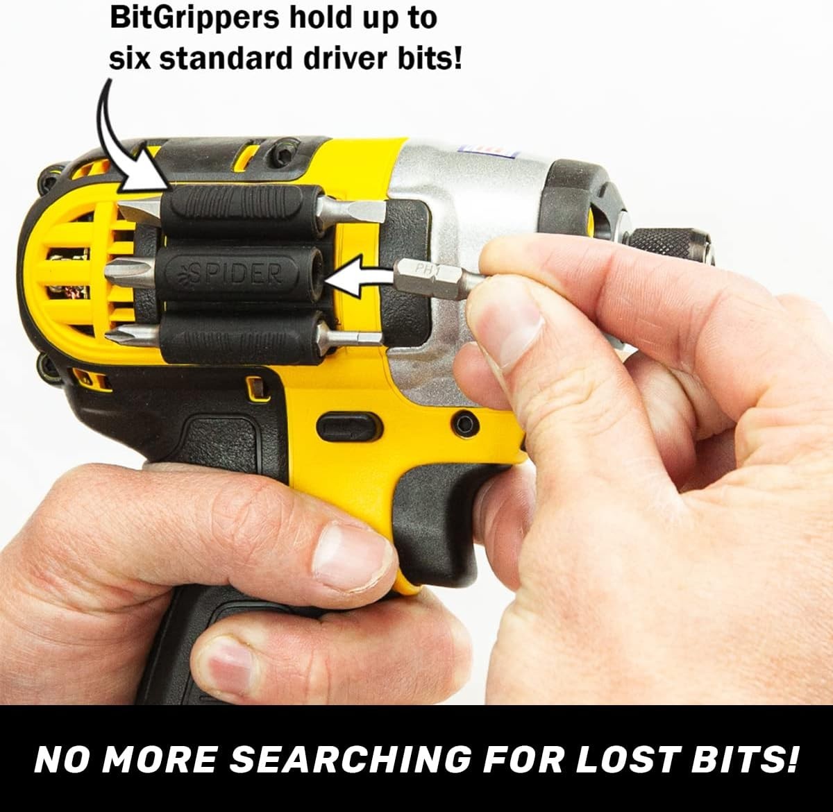 Tool Holster BitGripper V2 2 Pack Easy Drill Bit Storage