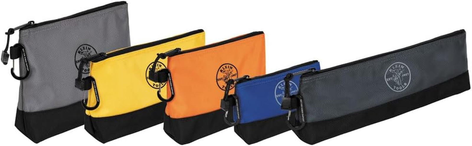 5-Pack Tool Pouch Set with 11-in-1 Ratcheting Screwdriver for Every Need