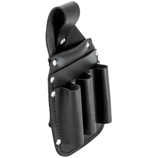 Klein Tools 5481 Black Leather 6 Pockets, 5481