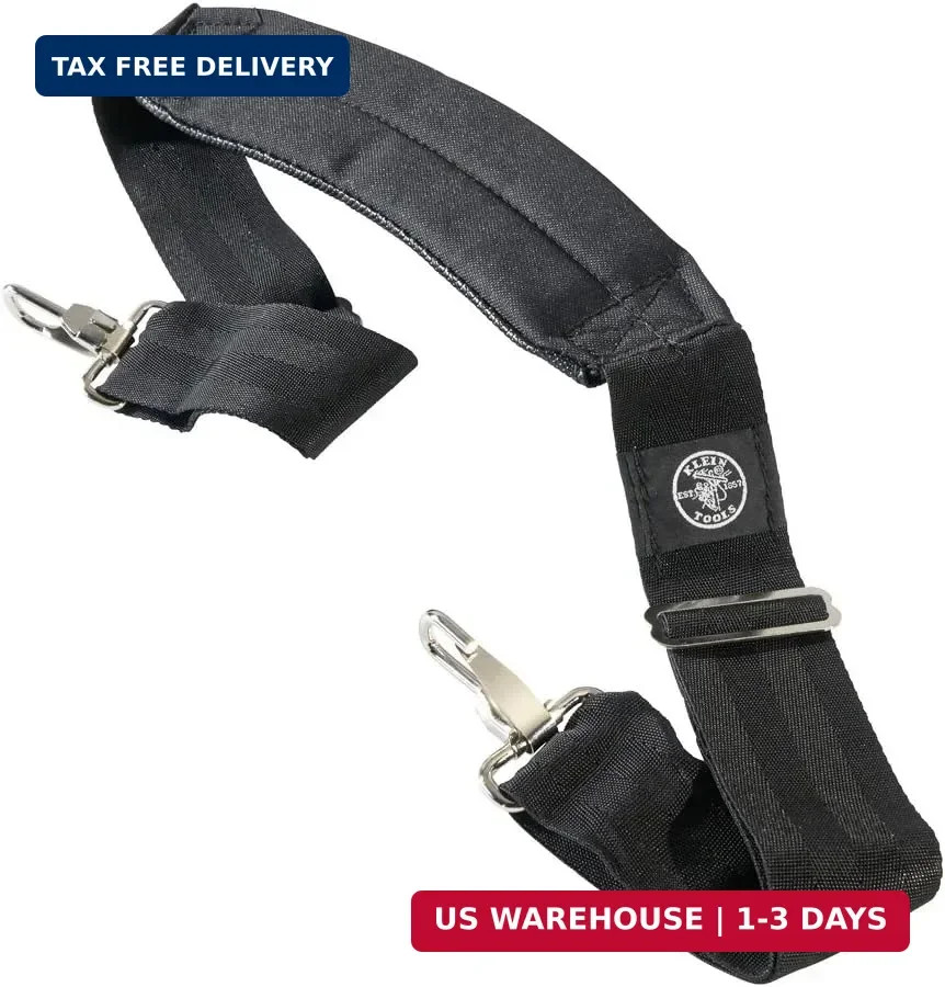 Klein Tools 58889 Padded Adjustable Shoulder Strap, 37 to 55-Inch, for Klein Too