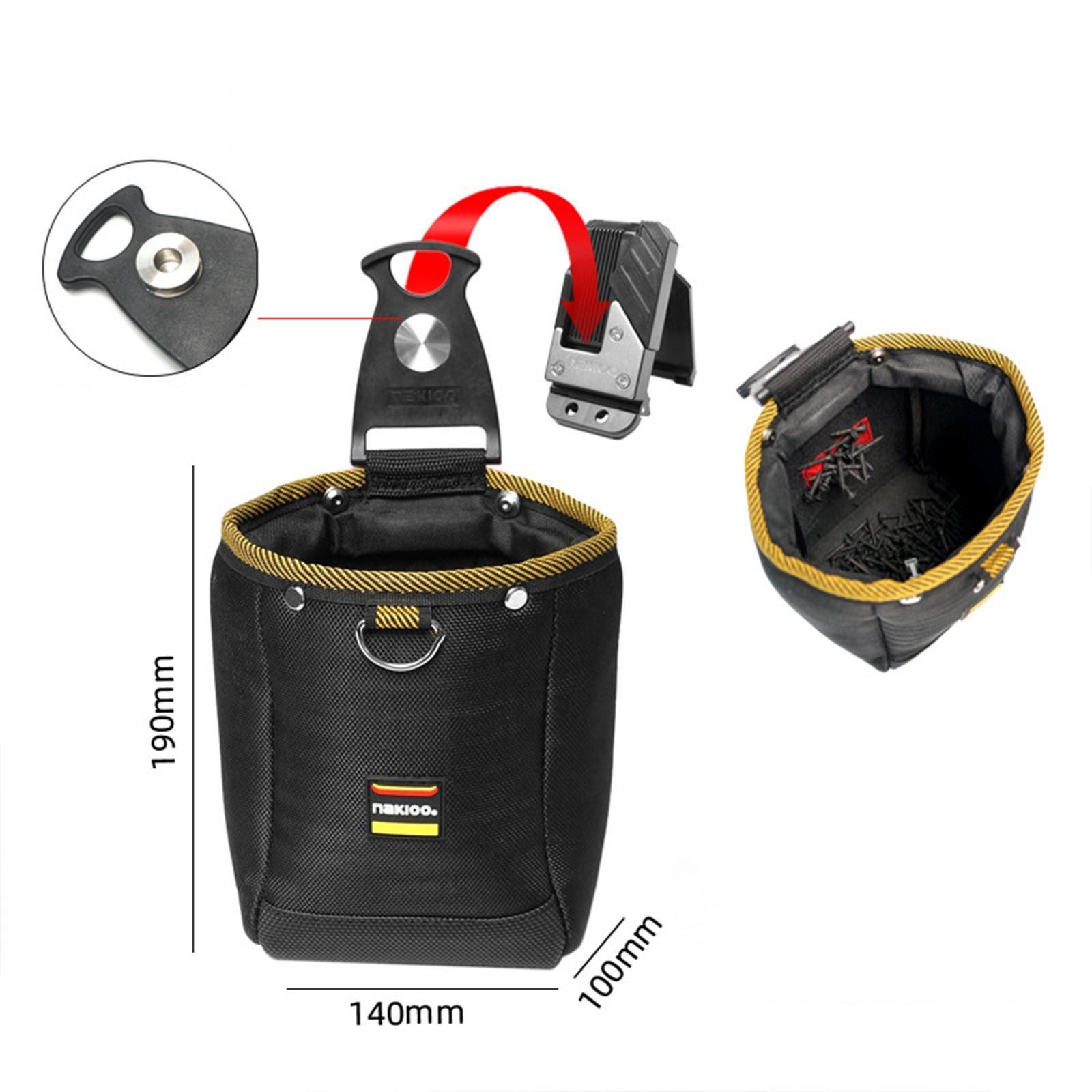 Tool Pouch with Belt Clip Quickly Attach and Release Oxford Scratch Resistant