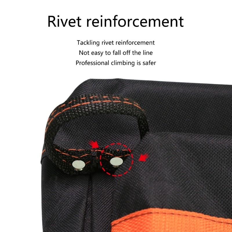 Hardware Tool Pouch Waist Bag Electrician Belt Bag 600D Oxford Cloth Tool Bag