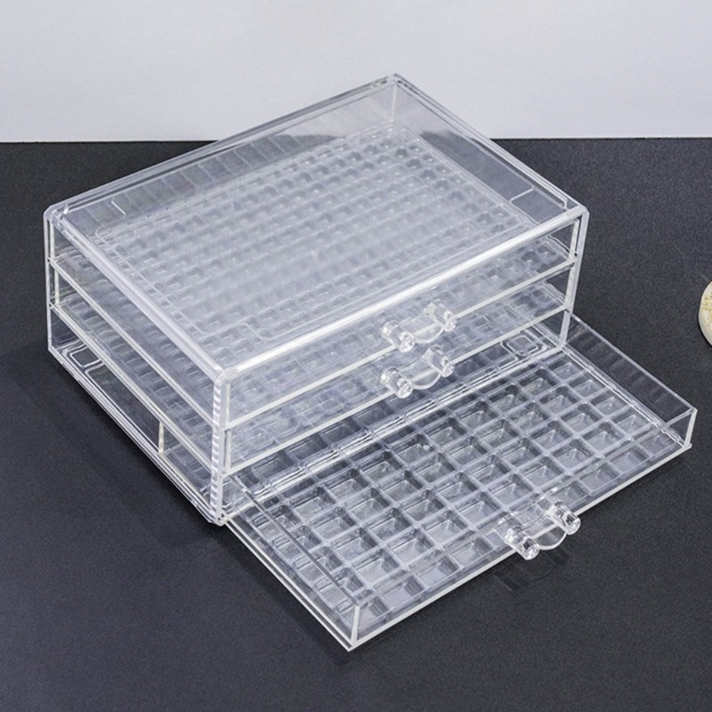 Transparent Storage Case Compartment Box 471 Slots for Crafting and Art Supplies